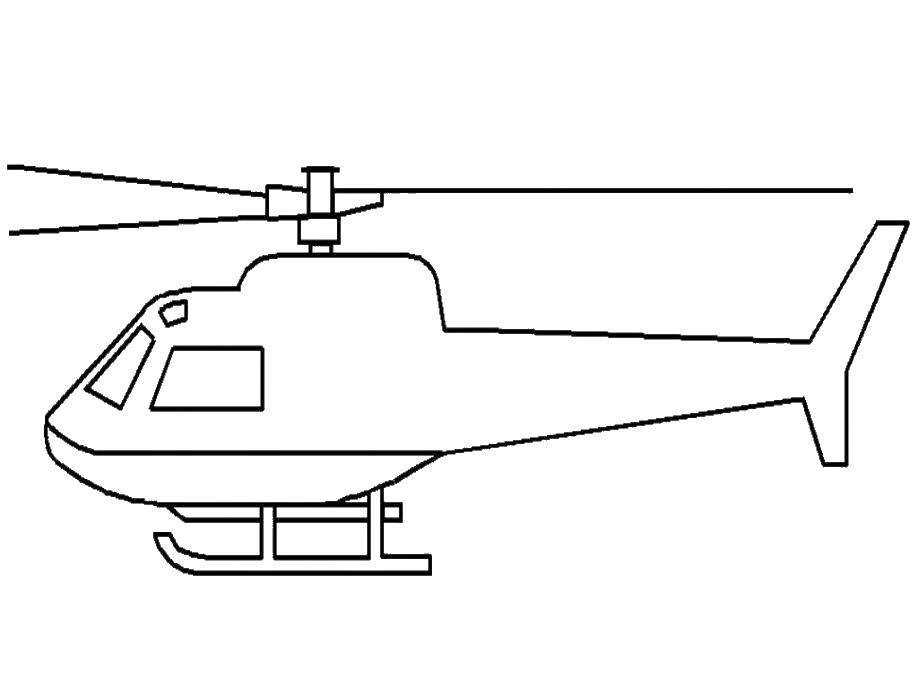 Coloring The outline of the helicopter. Category Helicopters. Tags:  gunship.