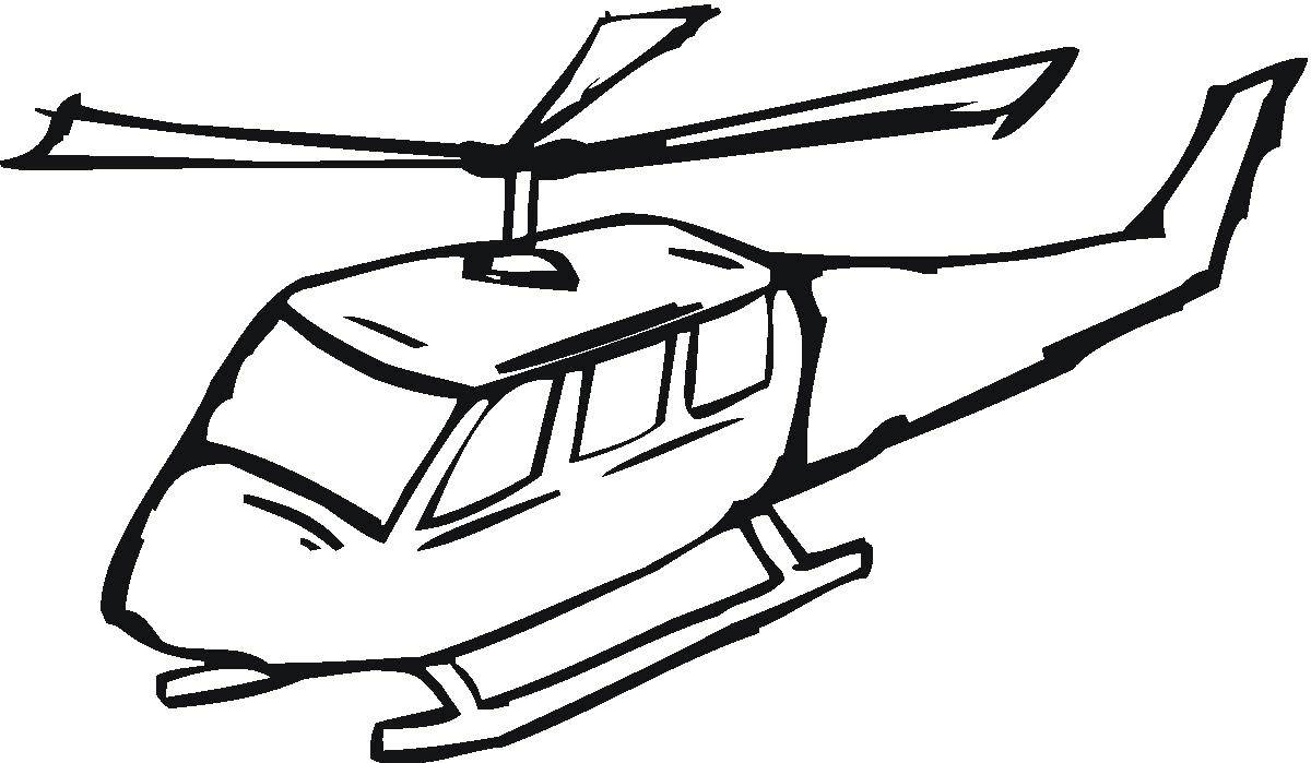 Название: Раскраска Летящий вертолет. Категория: Вертолеты. Теги: вертолеты, самолеты.