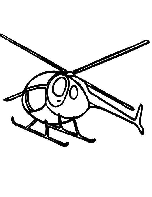 Название: Раскраска Пропеллер вертолета. Категория: Вертолеты. Теги: Вертолёт.