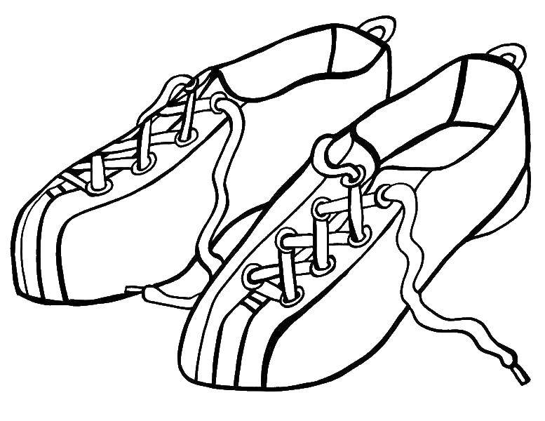 Coloring Bowling shoes. Category Sports. Tags:  bowling.