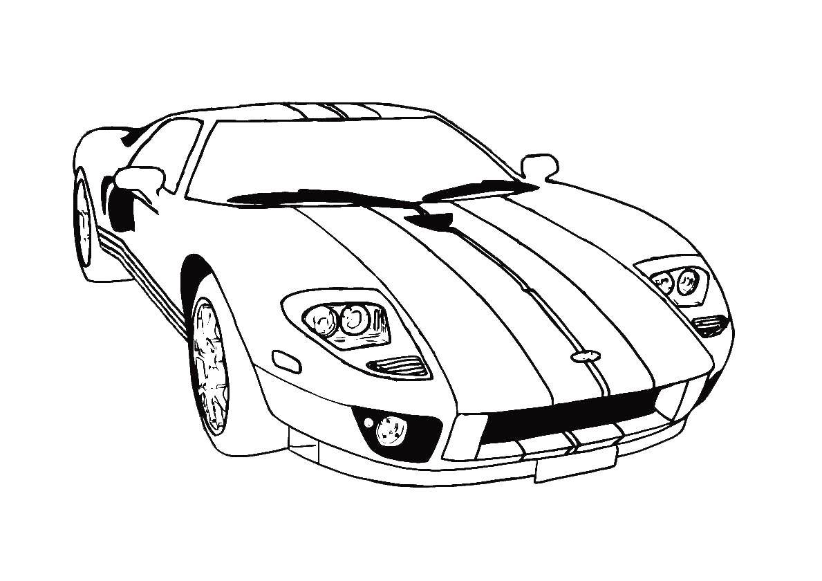 Coloring High-speed sports car. Category Sports. Tags:  speed, sports, car.