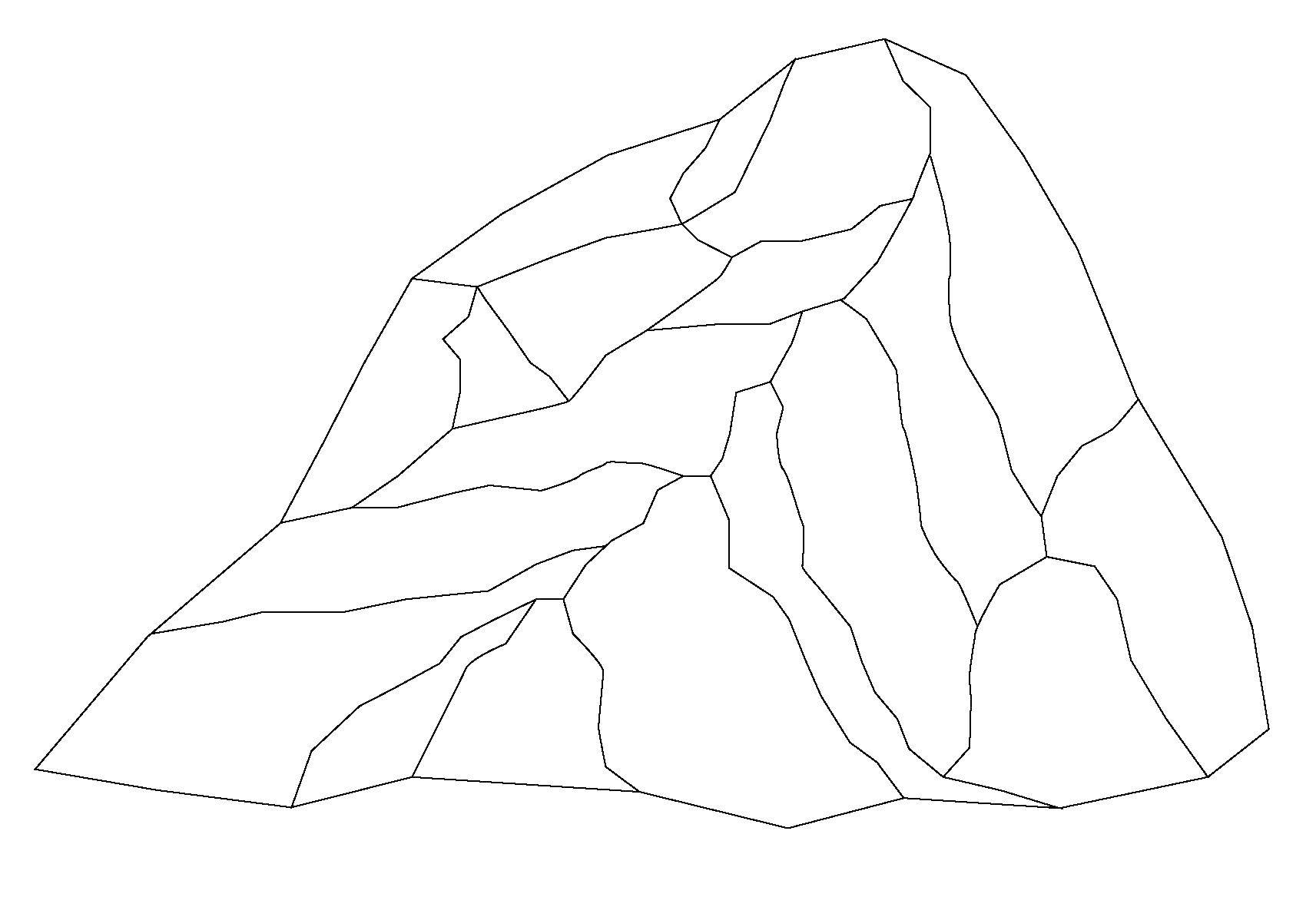 Название: Раскраска Камень. Категория: Вулкан. Теги: камень, вулкан.