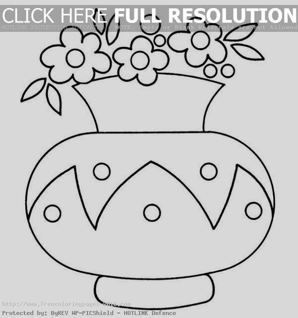 Coloring A pot of flowers. Category Vase. Tags:  vase, bouquet, flowers.