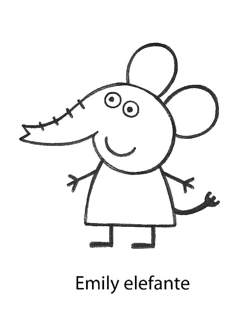 Coloring Emily. Category Peppa Pig. Tags:  Peppa Pig.