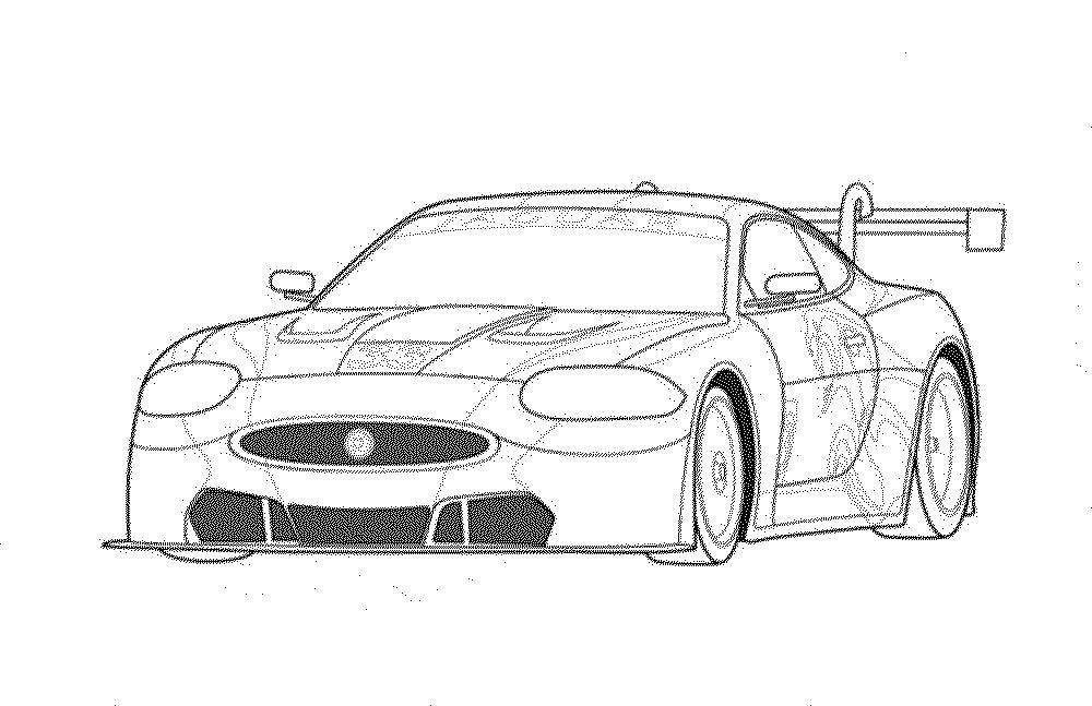 Раскраска Jaguar GT