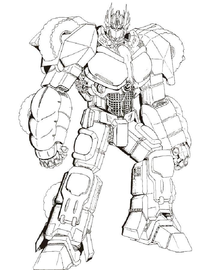 Coloring Megatron. Category transformers. Tags:  transformer, robot, machine.