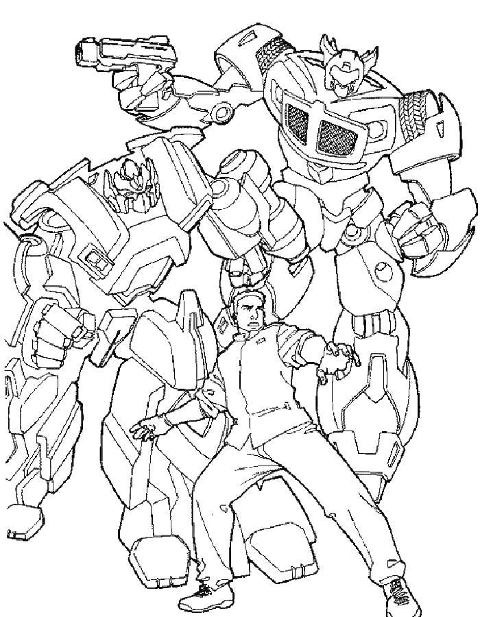 Coloring Transformer man. Category transformers. Tags:  transformer, robot, machine.