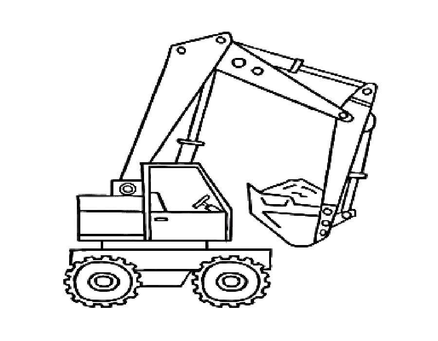 Coloring Loader. Category construction machinery. Tags:  construction machinery, loader.