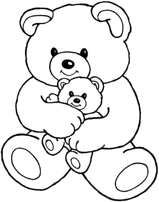 Coloring Toys mediatti. Category toy. Tags:  Toy, bear.