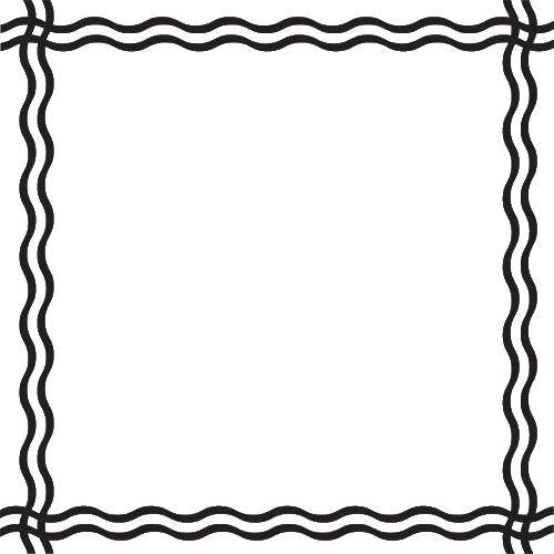 Coloring Wavy frame. Category frame for text. Tags:  Frame.