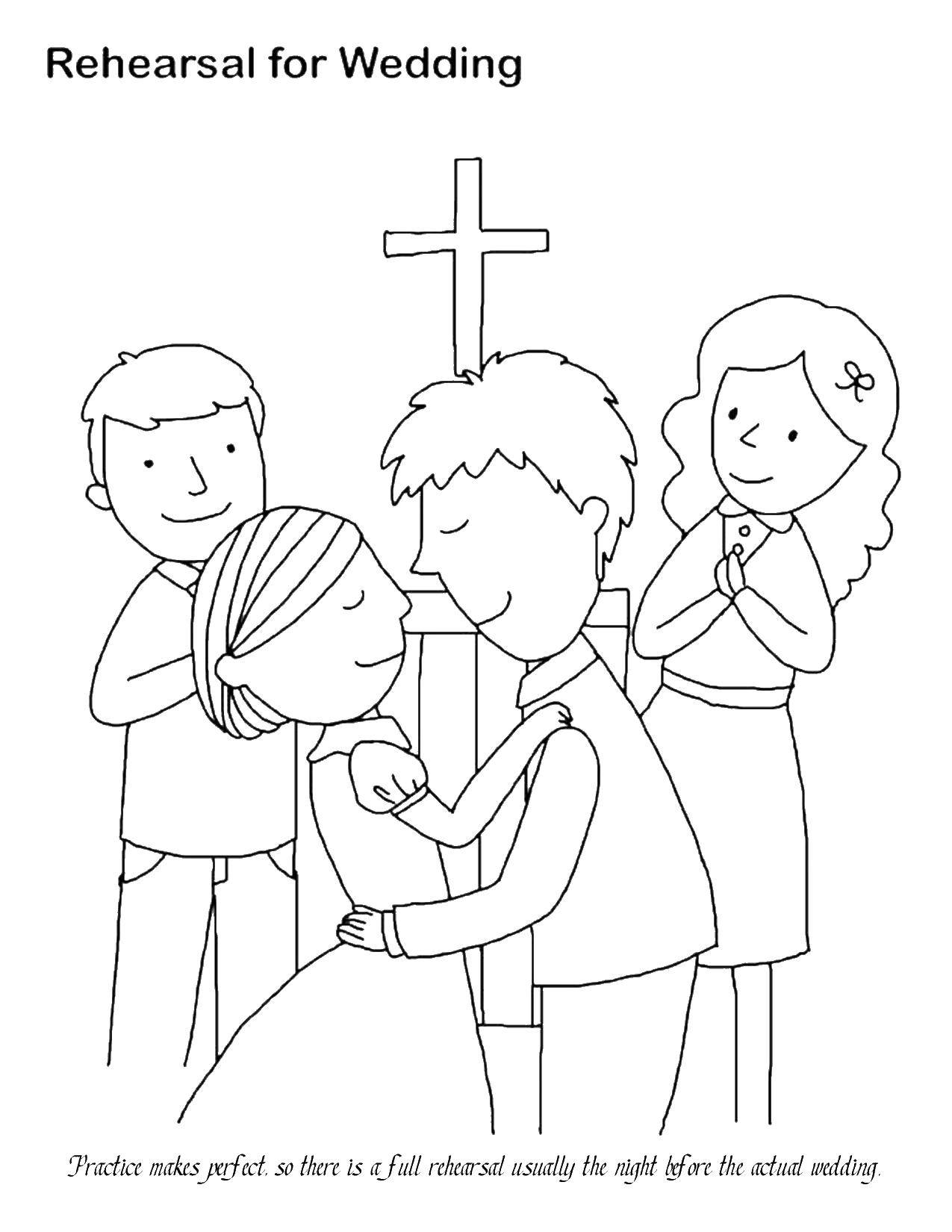 Coloring book for Kids at Wedding