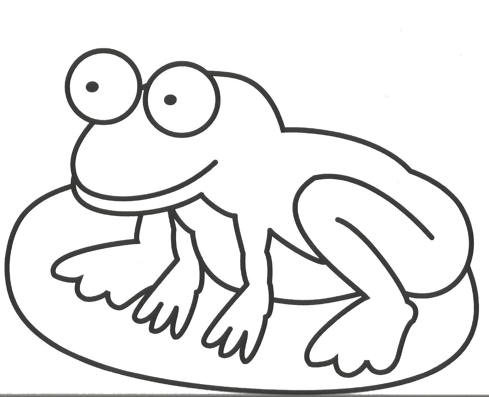 Coloring Cute frog. Category Animals. Tags:  frog, frogs, animals.