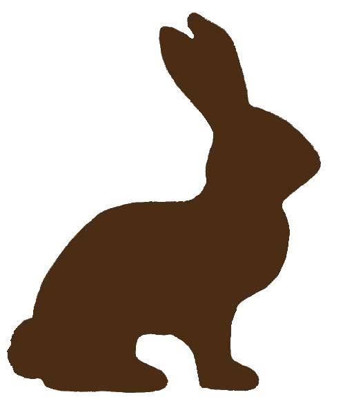 Название: Раскраска Тень зайца. Категория: Контур зайца для вырезания. Теги: контур, заяц, уши.
