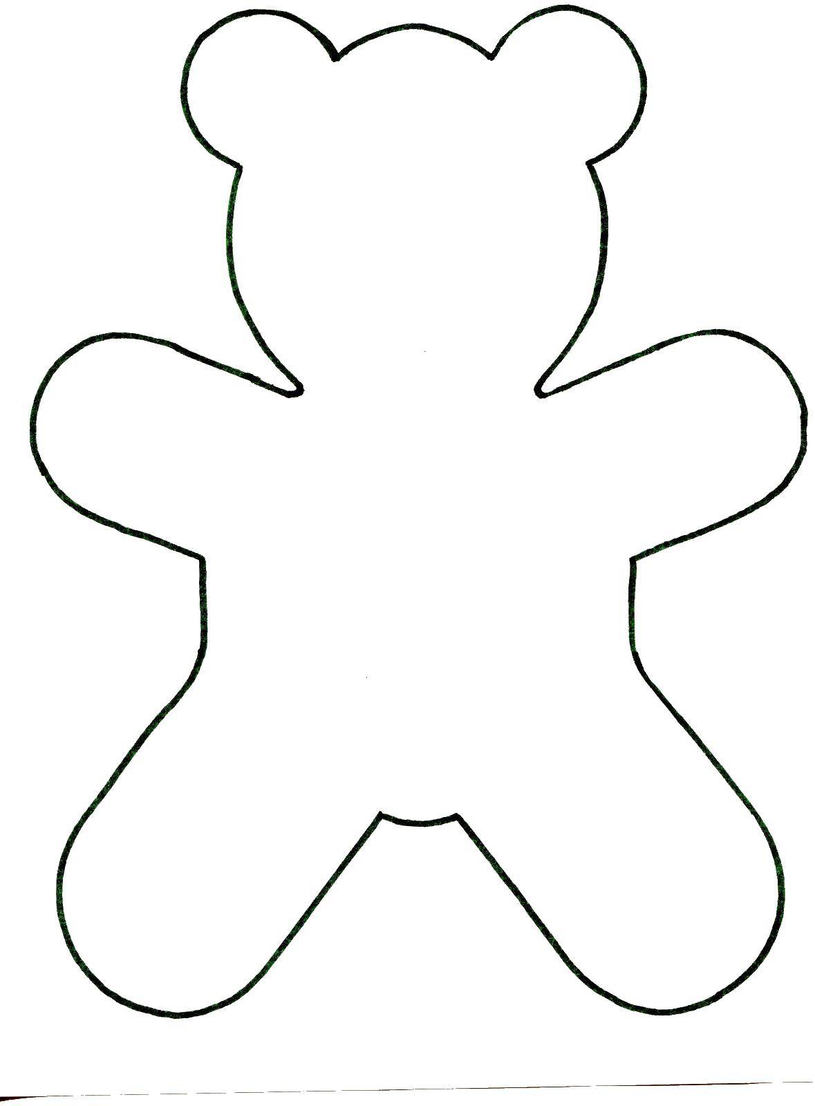Coloring The contour bears. Category The outline of a bear to cut. Tags:  outline , bear.