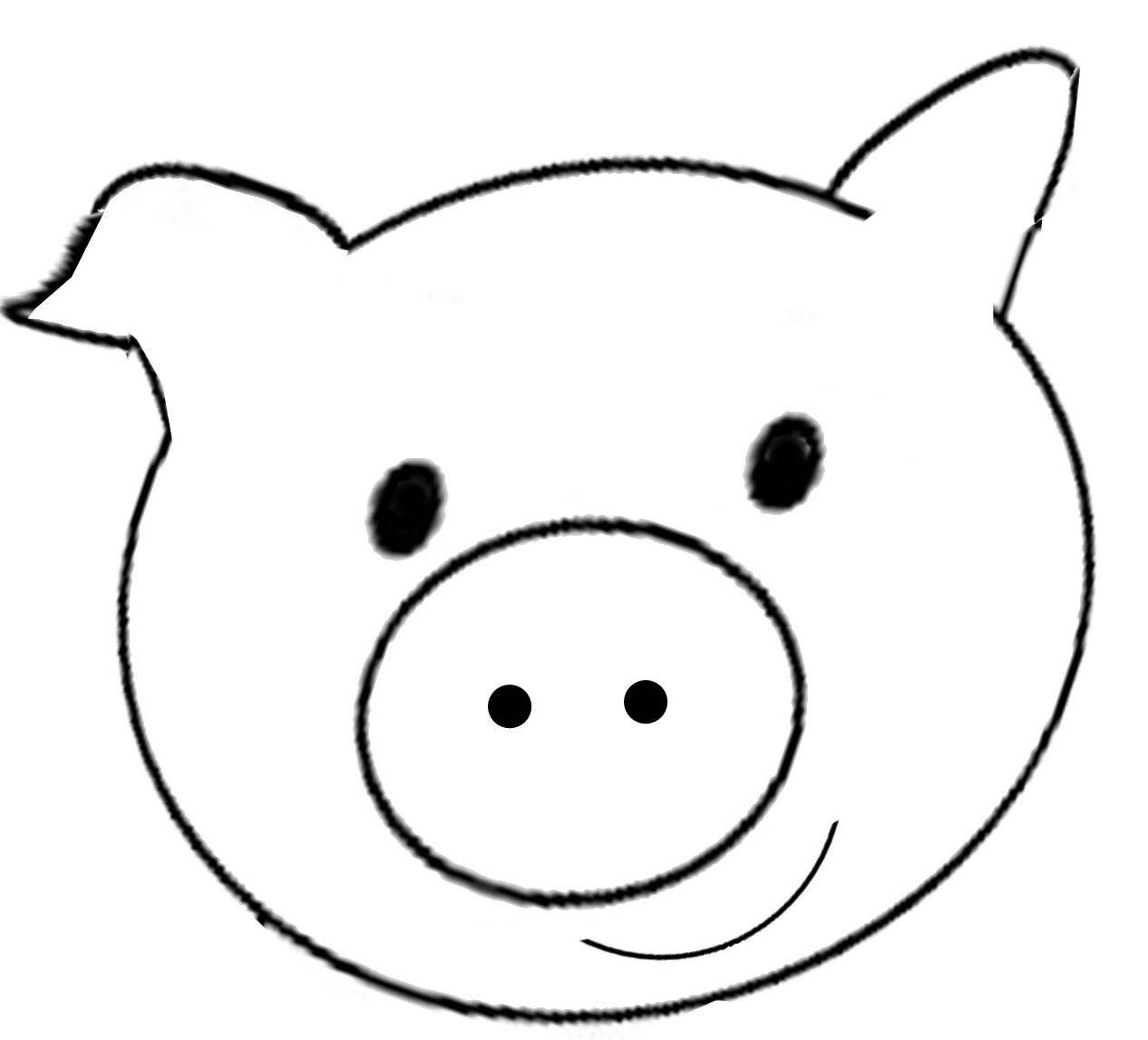Coloring Pig. Category The outline of a pig to cut. Tags:  .