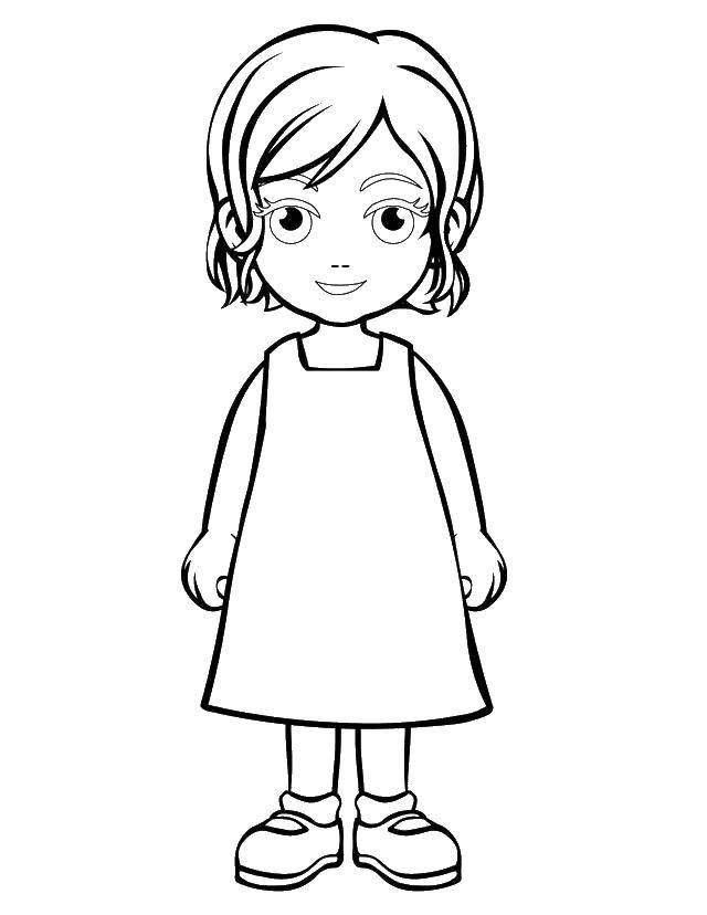 Coloring Circuit girls. Category The contours of a person to cut. Tags:  girl.