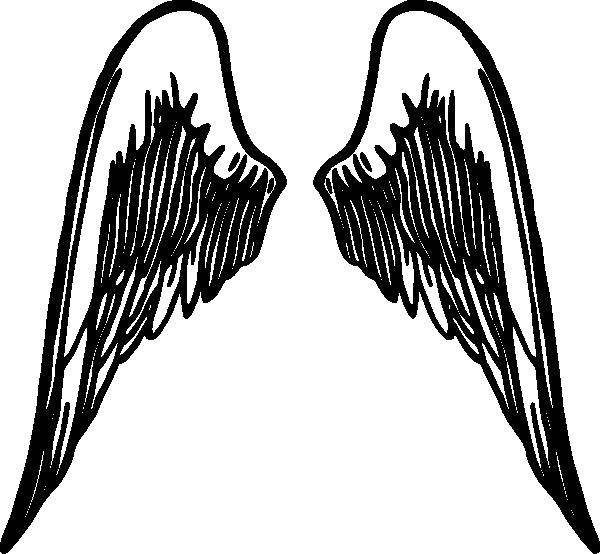 Название: Раскраска Крылья ангела. Категория: Контуры ангела для вырезания. Теги: крылья, ангел, контур.