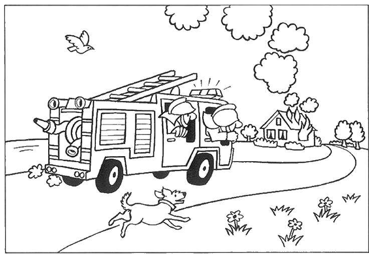 Coloring Fire truck edit at checkout. Category Fire. Tags:  fire truck.