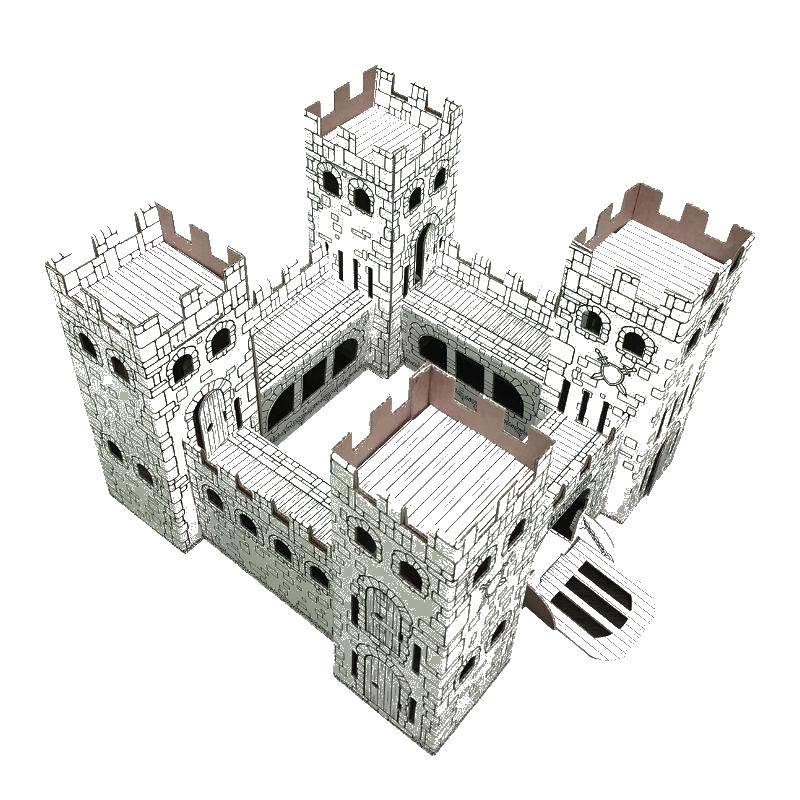 Coloring The fortress on top. Category the fortress. Tags:  fortresses, towers, gates.