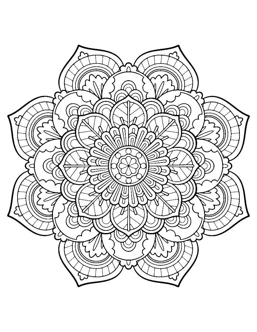 Coloring Beautiful flower patterns. Category patterns. Tags:  Patterns, flower.