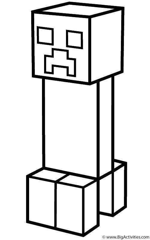 Coloring A character from minecraft. Category minecraft. Tags:  Games, Minecraft.