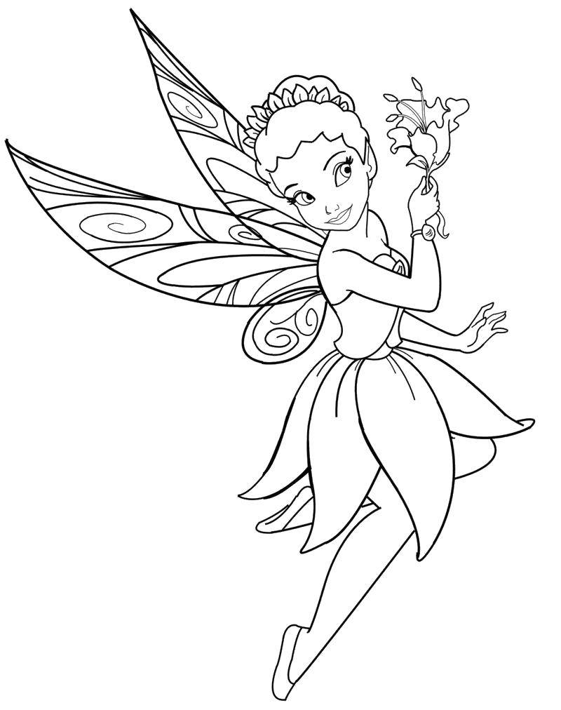 Coloring Iridessa. Category Fantasy. Tags:  Fairy, forest, fairy tale.