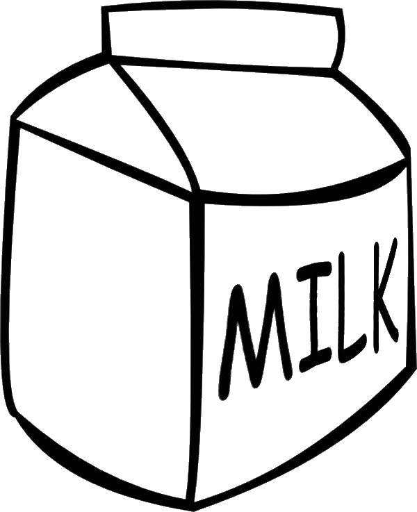 Coloring Milk box. Category coloring. Tags:  box milk, milk.
