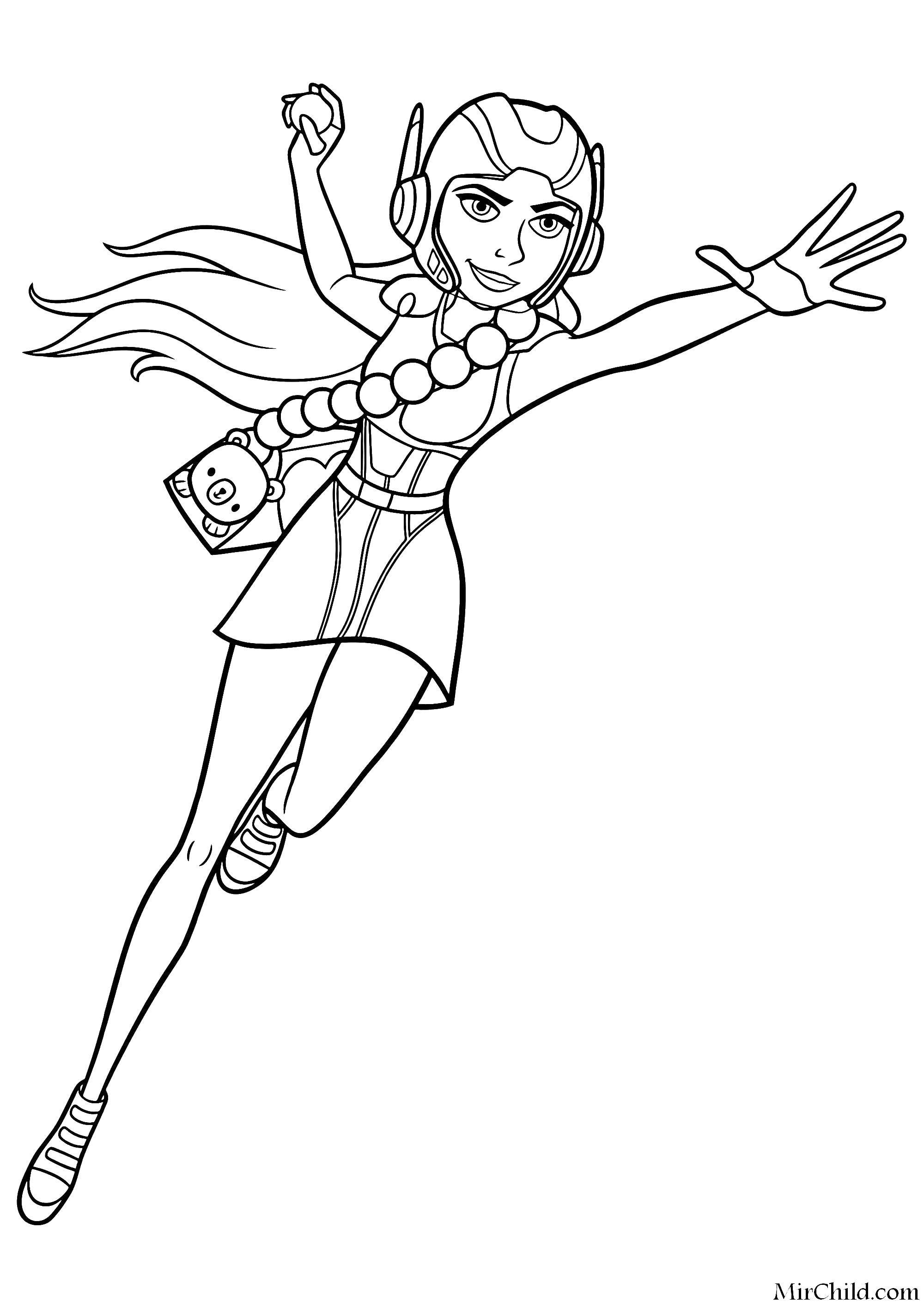 Coloring Girl from city of heroes. Category city of heroes. Tags:  cartoon , city of heroes, .