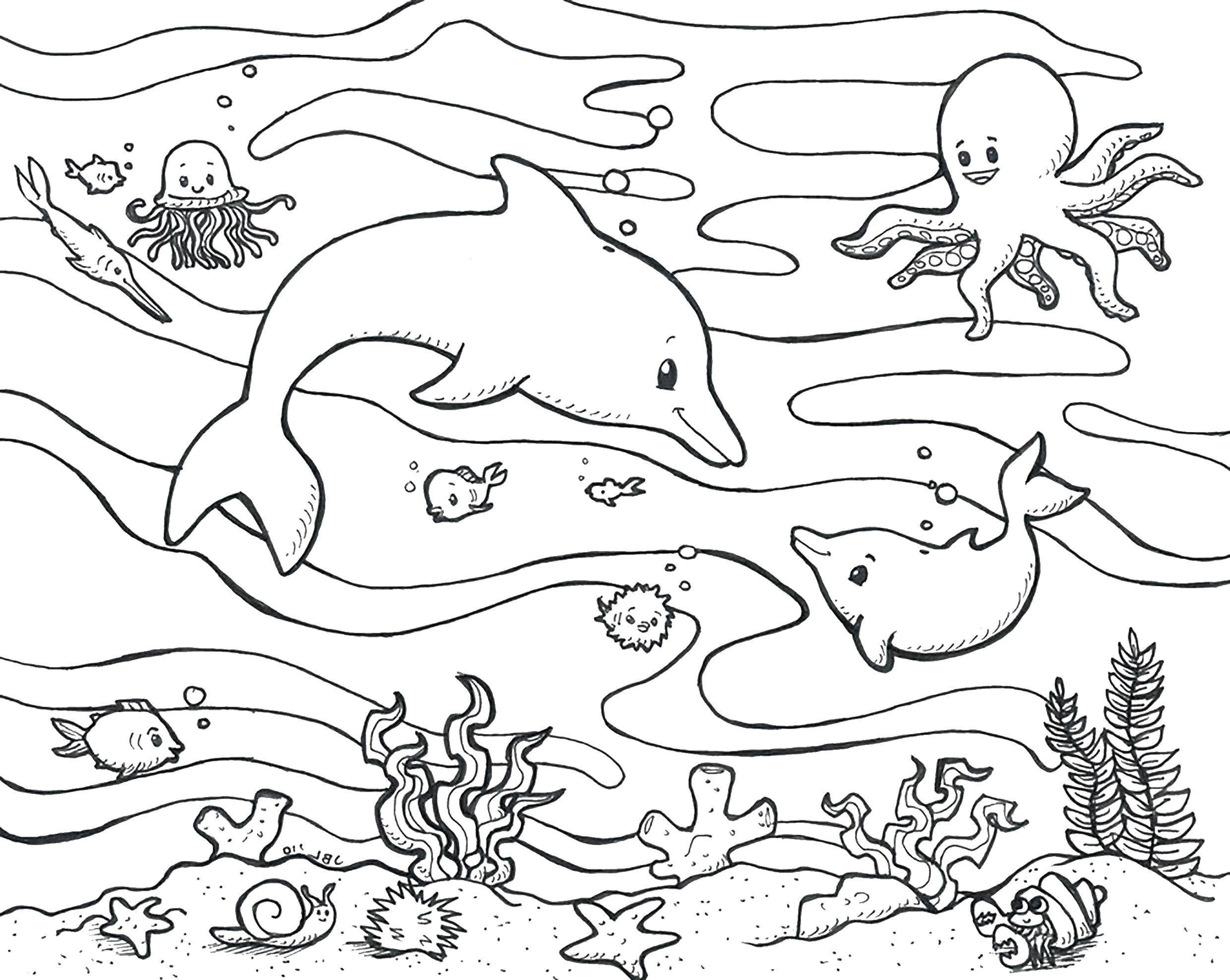 Название: Раскраска Морской мир. Категория: рыбы. Теги: Морской мир.