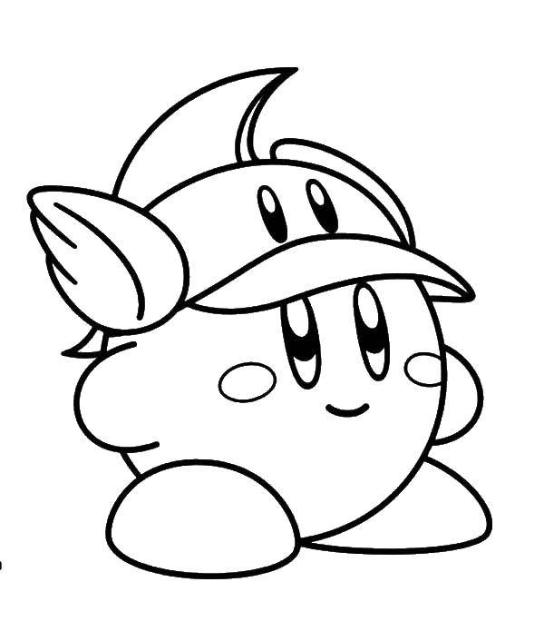 Coloring Cartoon adventure Kirby. Category Kirby. Tags:  Kirby adventure Kirby.