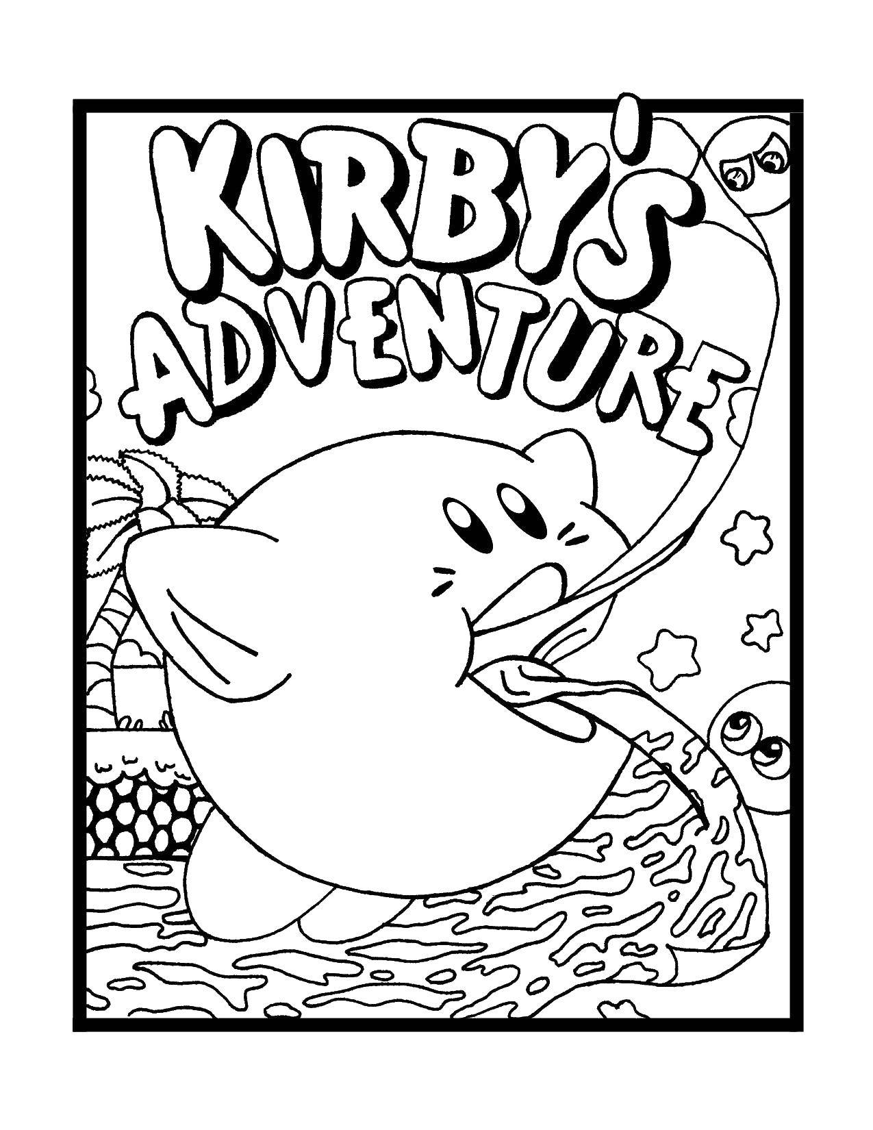 Coloring The adventures of Kirby. Category Kirby. Tags:  Kirby, cartoons, .