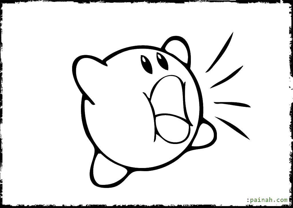 Coloring The adventures of Kirby. Category Kirby. Tags:  Kirby adventure, cartoons.