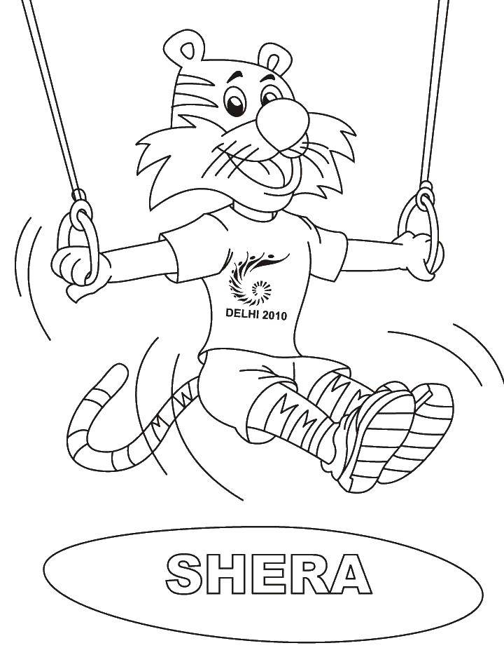 Coloring Shera. Category gymnastics. Tags:  Olympics.