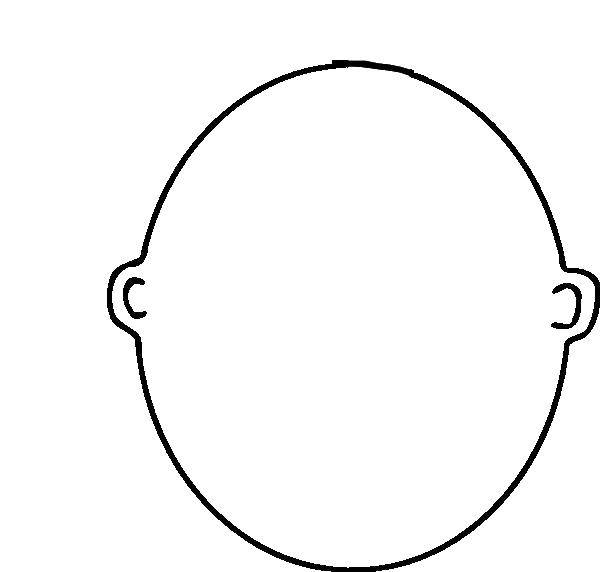 Название: Раскраска Голова. Категория: Лицо. Теги: голова, лицо.