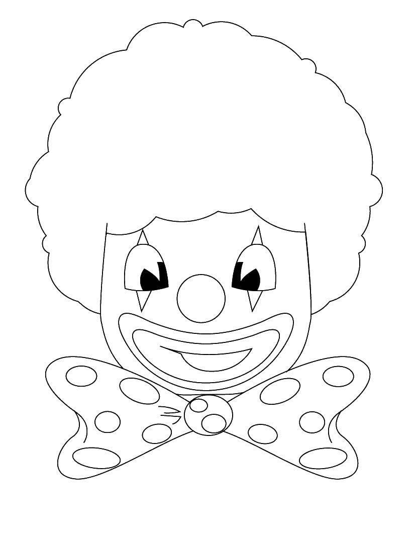 Coloring Clowns. Category Face. Tags:  face clowns.