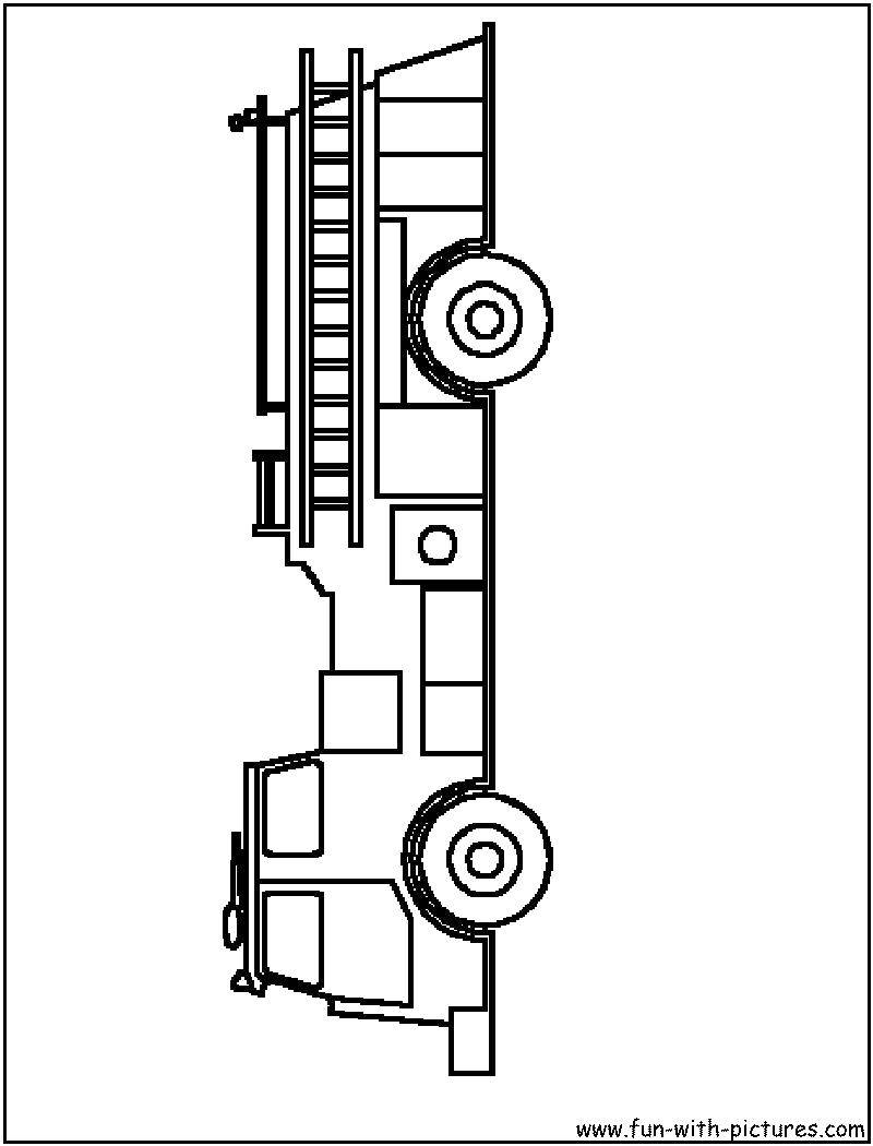 Coloring Fire truck. Category transportation. Tags:  transport, fire.