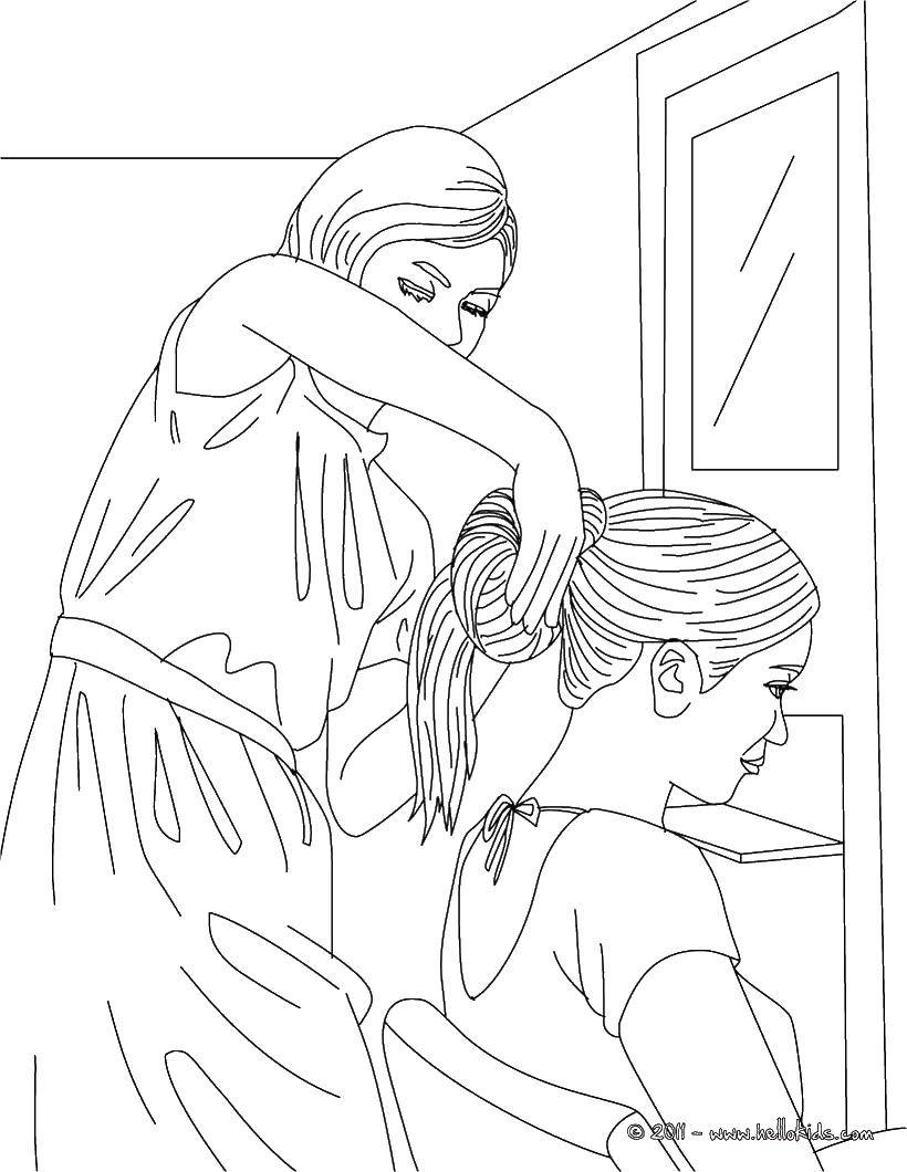 Coloring At the hair salon. Category The hair. Tags:  The hair.