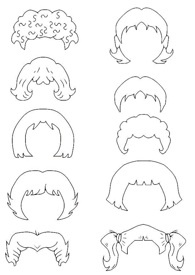 Coloring Options of hairstyles. Category the hair. Tags:  The hair.