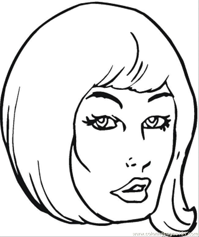 Coloring Hair woman. Category The hair. Tags:  hairstyle, hair.
